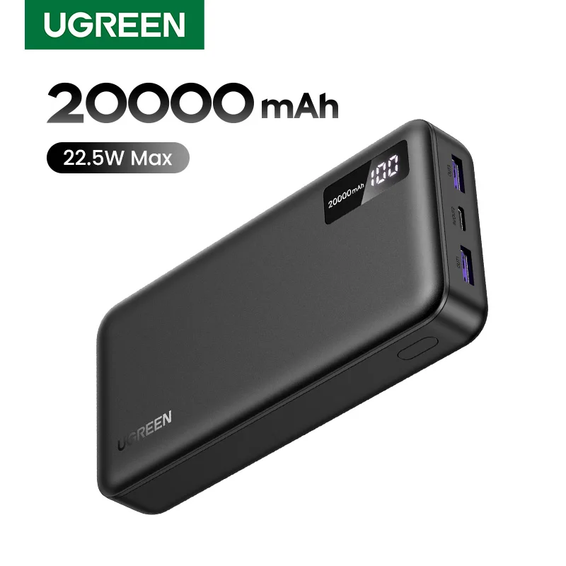 UGREEN 20000/10000 мАч PD 20 Вт Power Bank с быстрой зарядкой Портативный PowerBank для iPhone 16 15 Pro Max Xiaomi Внешняя батарея телефона