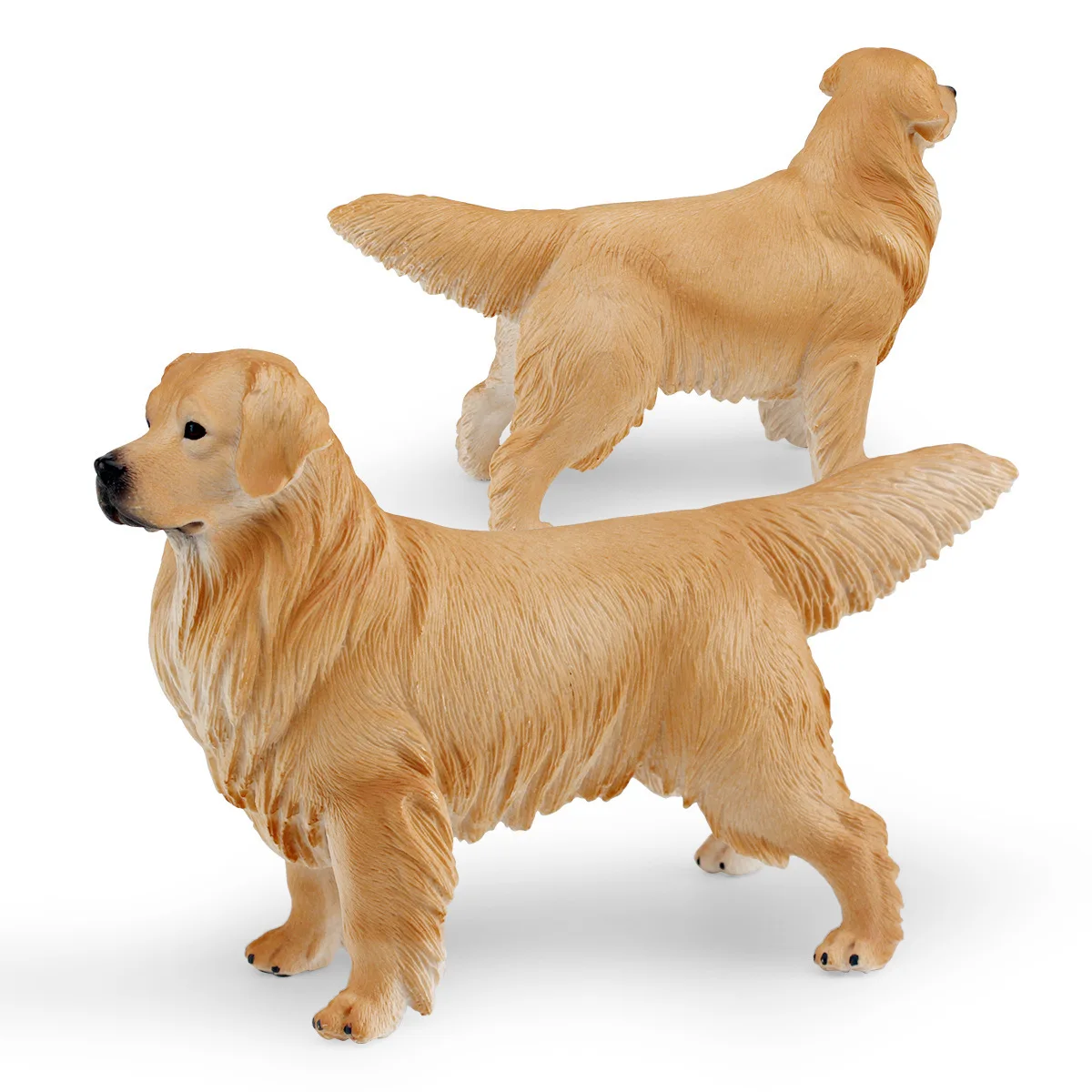 Realistic Dog Model Solid Extra Large Golden Retriever Dog Pet Animal Figure Desktop Decoration Ornament Craft Home Decor
