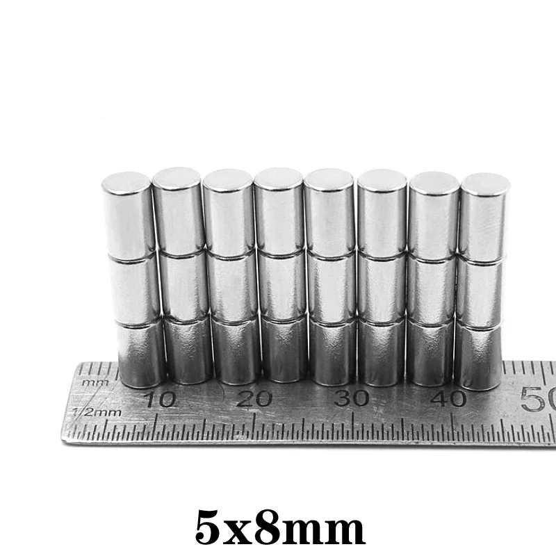 5x8 mm For Home Refrigerators, Offices DIY 5x8mm Bulk Small Round Magnets 5*8 mm