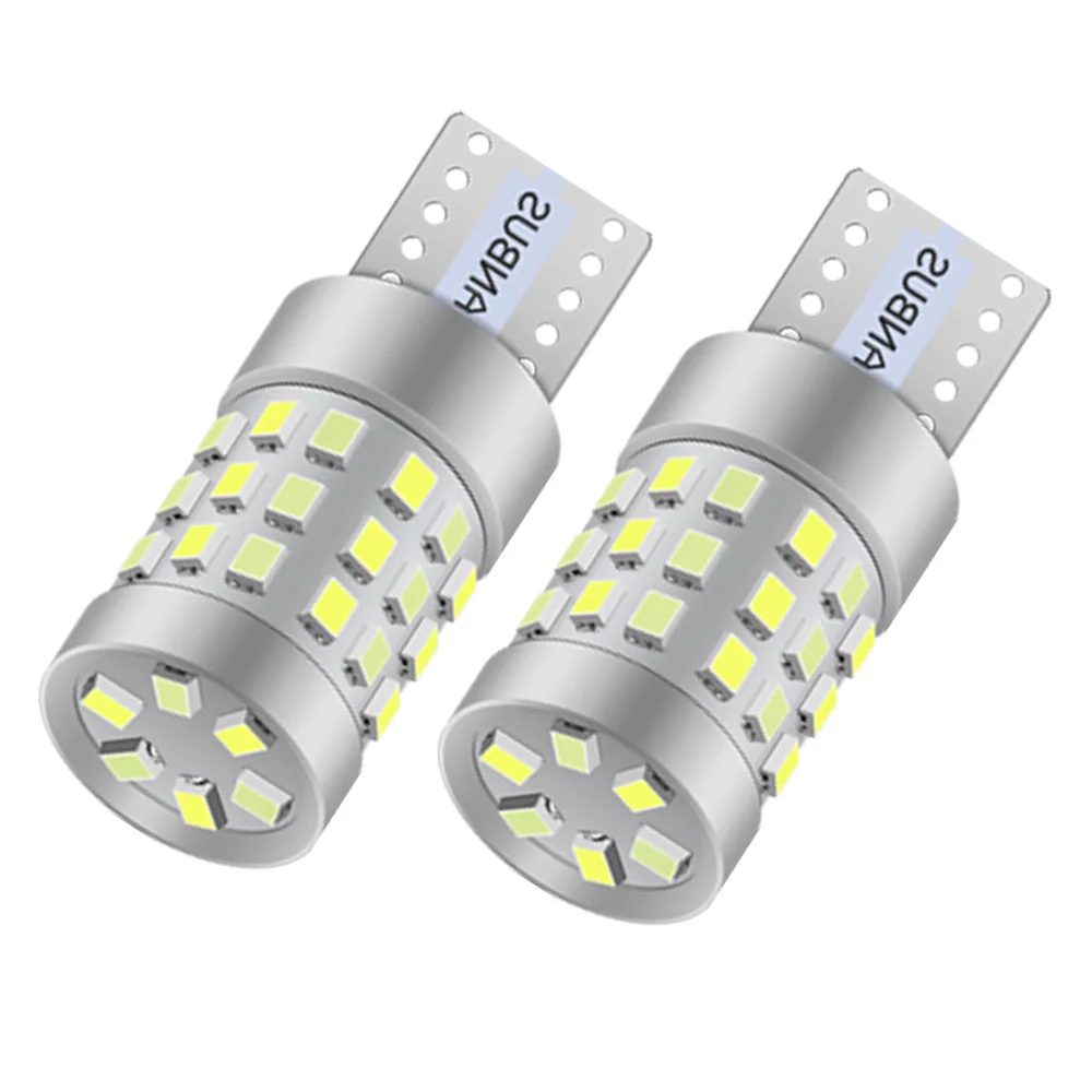 2pcs T10 W5W 194 501 Led Canbus No Error Car Interior Light T10 42 SMD 2016 Chip Pure White Instrument Lights Lamp Auto Bulb