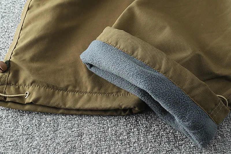 Winter Dicke Fleece Casual Hosen männer Baumwolle Taktische Baggy Cargo Hosen Doppel Schicht Warme Thermische Gerade Lange Hosen – Detail 18
