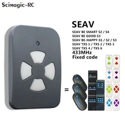 Clone SEAV TXS1 TXS2 TXS3 TXS4 TXS6 BE HAPPY-S1 HAPPY-S2 HAPPY-S3 SMART S2 S4 Garage Door Remote Control 433.92MHz Fixed Code