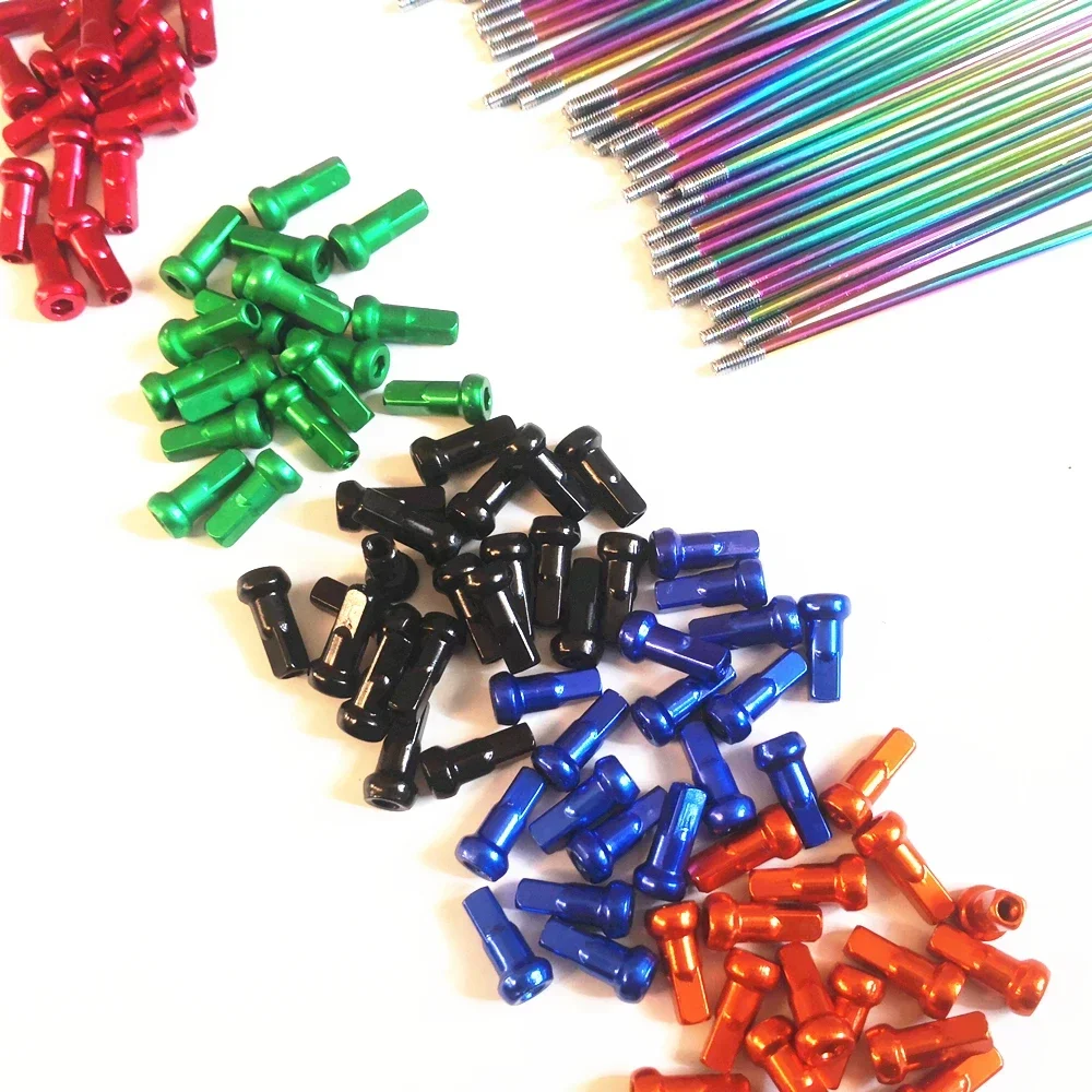 36pcs/lot  Motorcycle wheels spokes rainbow Diameter 4.0×170/175/180/190/195mm 45#Steel  Off-road Pit Dirt Bike spokes Part