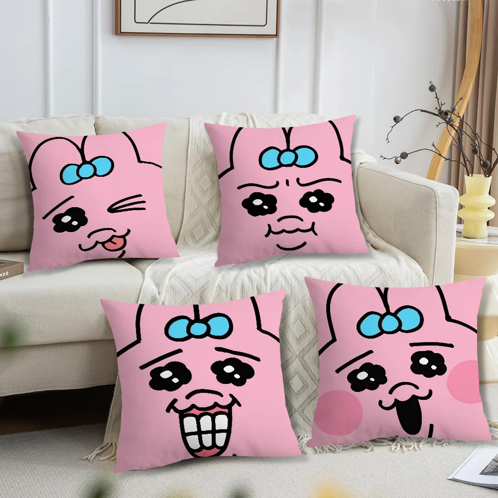 Cartoon O-Opanchu Usagi cushion cover For Pillow Sofa Printing Decoration Room Home Office Coffee Shop Car Nordic Simplicity