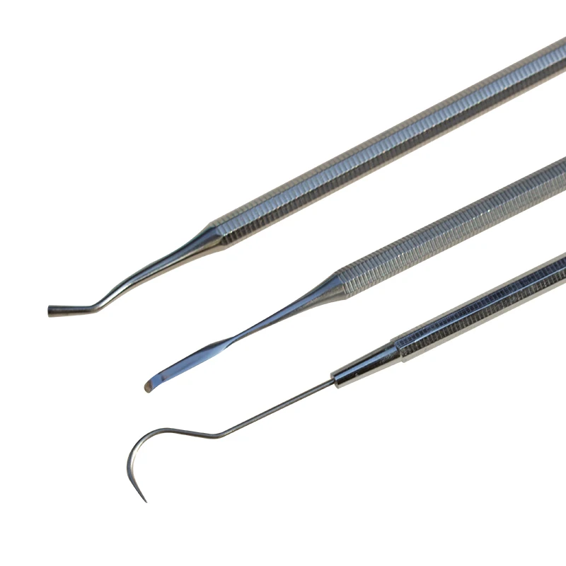 Dental Tools, Veneer Tools, Double Head Probes, Fillers, Trimmers, Three Piece Set