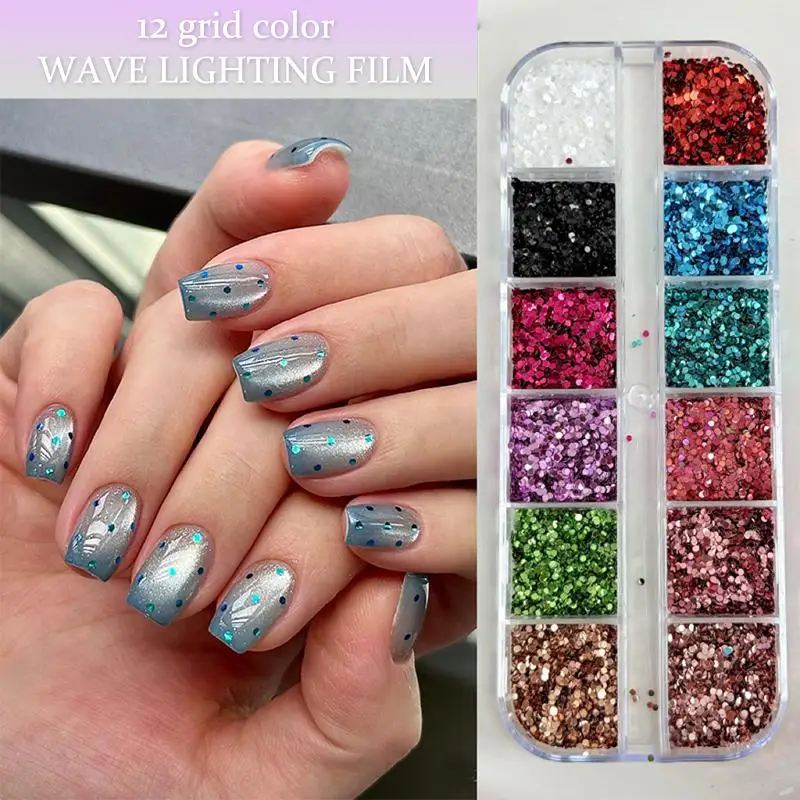 Nail Glitter Star Sequin Mixed Five-pointed Star Wave Point Colorful Laser Nail Art Charm Decoration DIY Manicure Accessories Pr