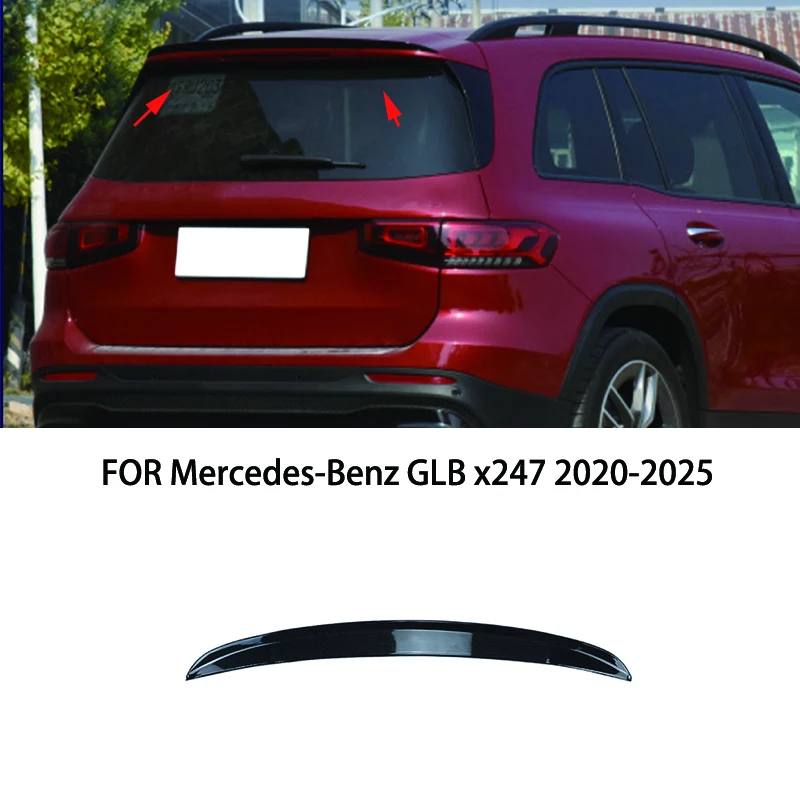 

Автомобильные аксессуары, подходят для Mercedes-Benz GLB x247 2020-2025, черное углеродное волокно, задняя дверь, спойлер багажника, крыло, губа