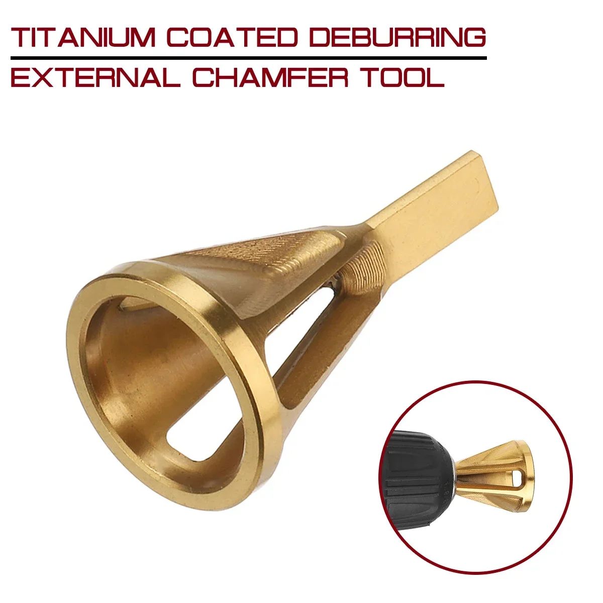 

Metal Drilling Tool Deburring Chamfer External Tool Bit Titanium Coated Remove Burr Repairs Tools