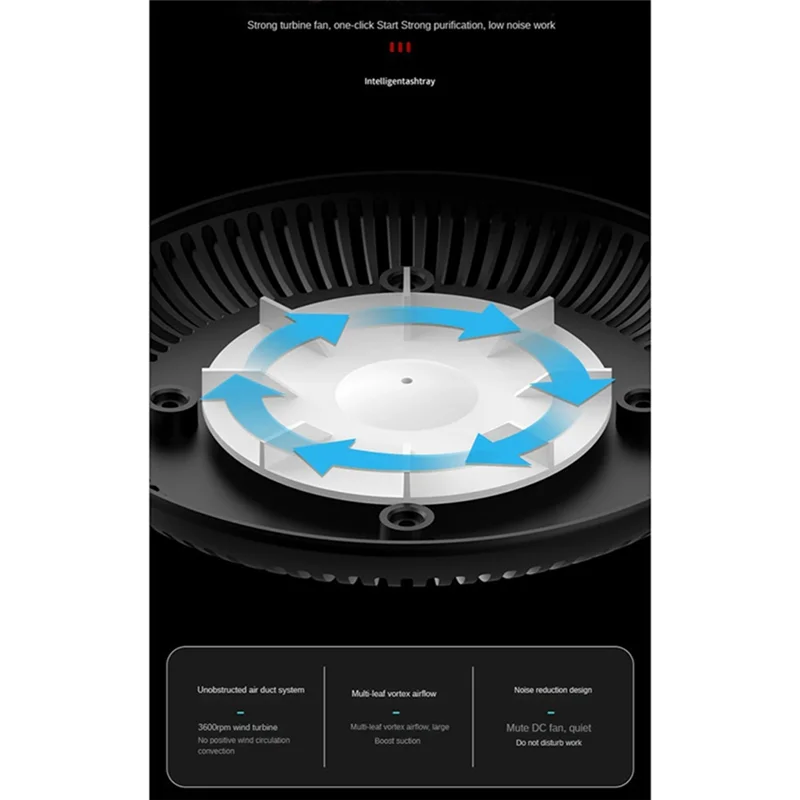 Bom-cendedor multiuso com função purificador de ar para filtrar fumaça de segunda mão e remover o cheiro de fumaça