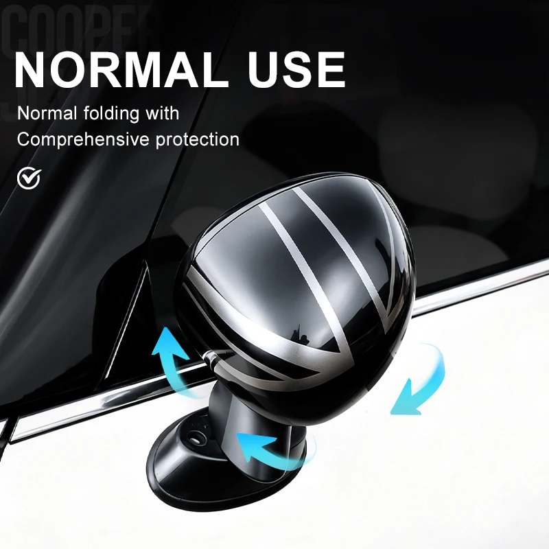 Car Rearview Mirror Housing Shell For Mini Cooper F56 F55 F60 F54 F57 2014-2019 ABS Car Circular Mirror Decorative Accessories view 3