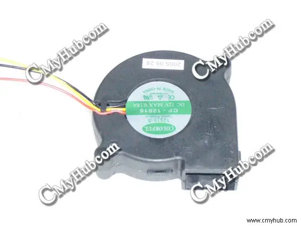 For COLORFUL CF 12515 DC12V 0.18A 5015 5CM 50mm 50X50X15mm 3Pin 3Wire Cooling Fan CF-12515 12515