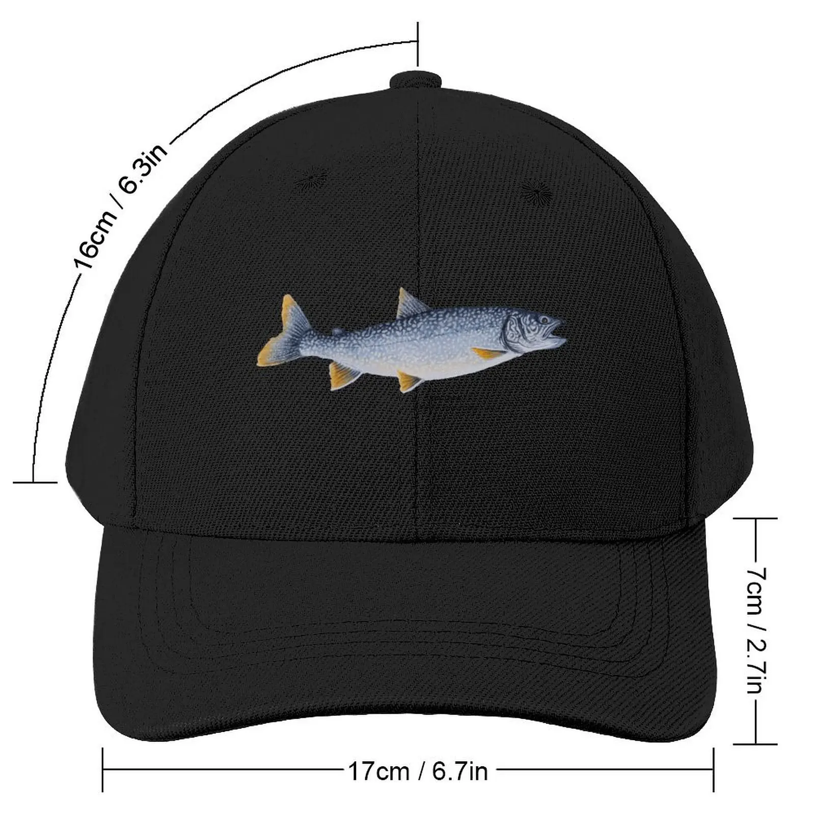 Redfin Lake Trout Baseball Cap Hat Man Luxury Golf Wear Male Women's