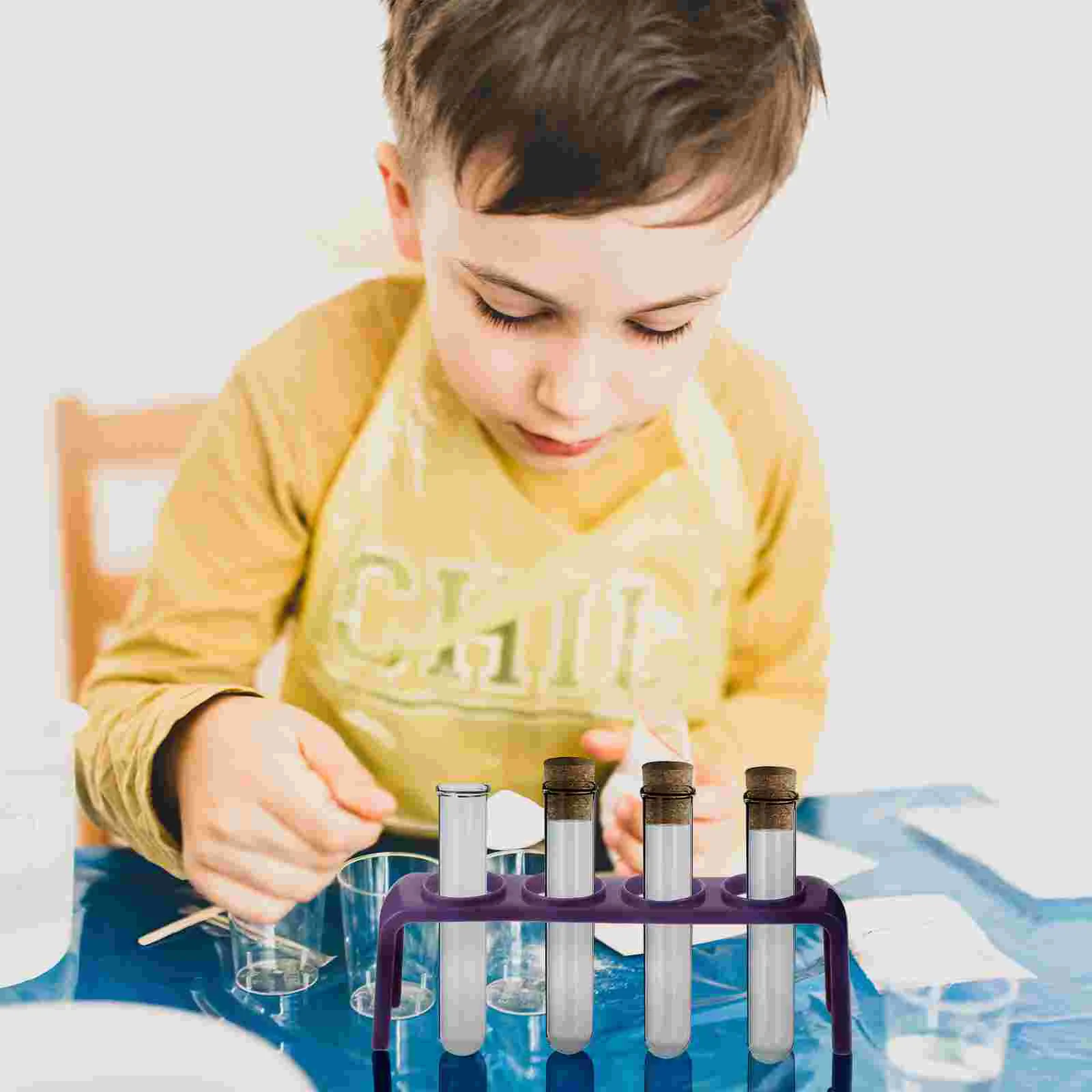 4 Buah Rak Tabung Reaksi Lab Bar Tabung Rak Centrifuge Tempat Alat Bantu Mengajar Anak