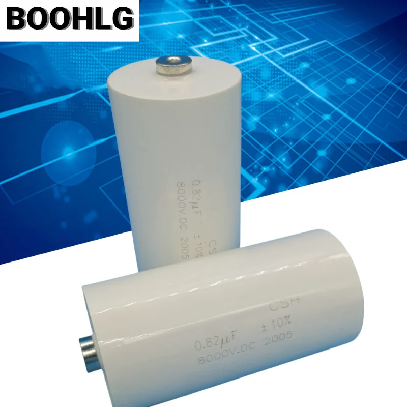 

1PCS high voltage, inductive, polarity-free film capacitor 0.82UF 824 8000V 8K 57X114MM