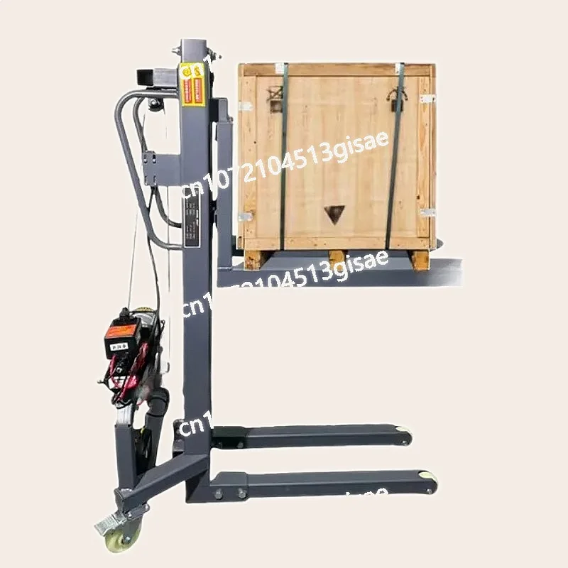 300kg Portable Electric Stacker Lithium Battery Mini Warehouse Cargo Lifting Equipment