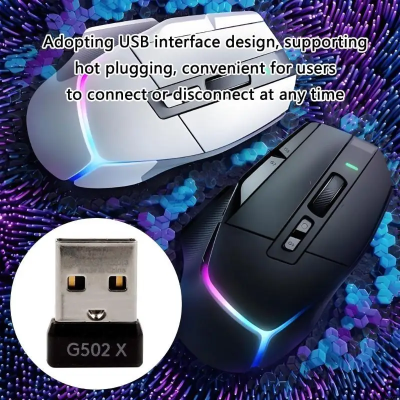 

Compactly USB Adapter Design for G502 X / G502 X PlusLightspeed Wireless Mouse Receiver Offering Reliable Performances