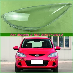 Car Front Headlight Glass Cover Headlamp Shell Lens Caps Light Case Auto Lamp Shade Lampcover Mask For Mazda 2 M2 2007~2012