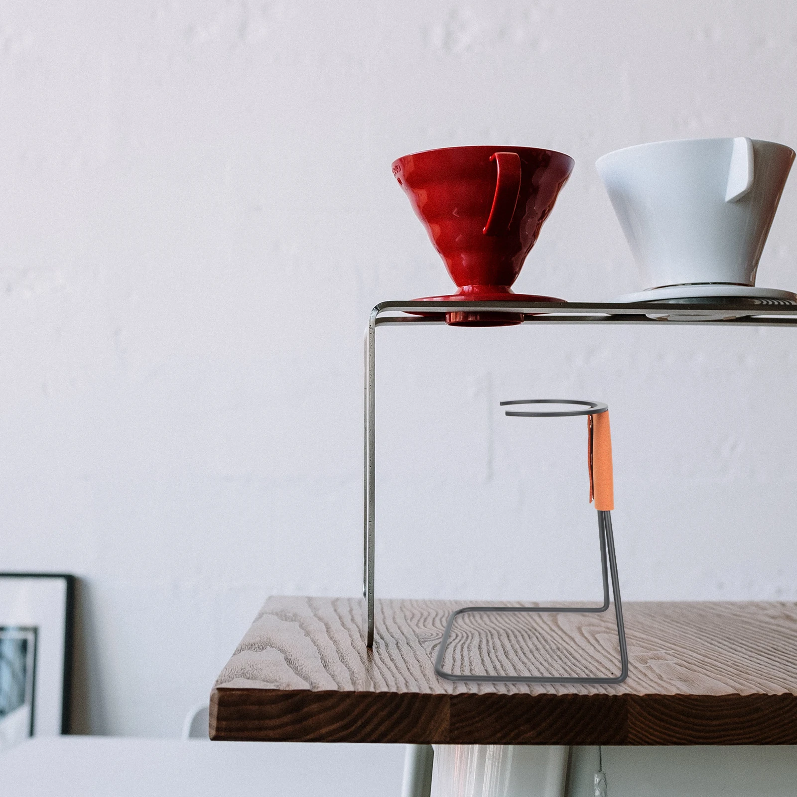 

1Pcs Pour-Over Coffee Dripper Stand Lightweight Portable Design Non-Slip Handle High-Class Material Gift for Coffee