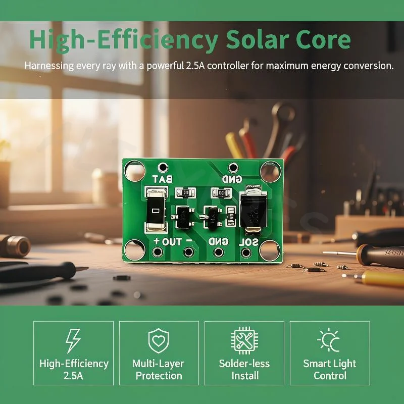 High Power Solar Street Light Circuit Board 80W Controller Panel Intelligent Charging Protection for Commercial Streets