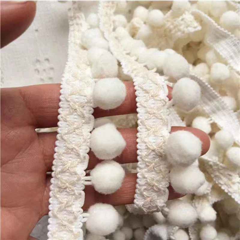 New Plush Ball Tassel Fringe Ribbon Clothing Accessories Pillow Curtain Sofa Pet Baby Clothes Lace Accessories Diy Decoration