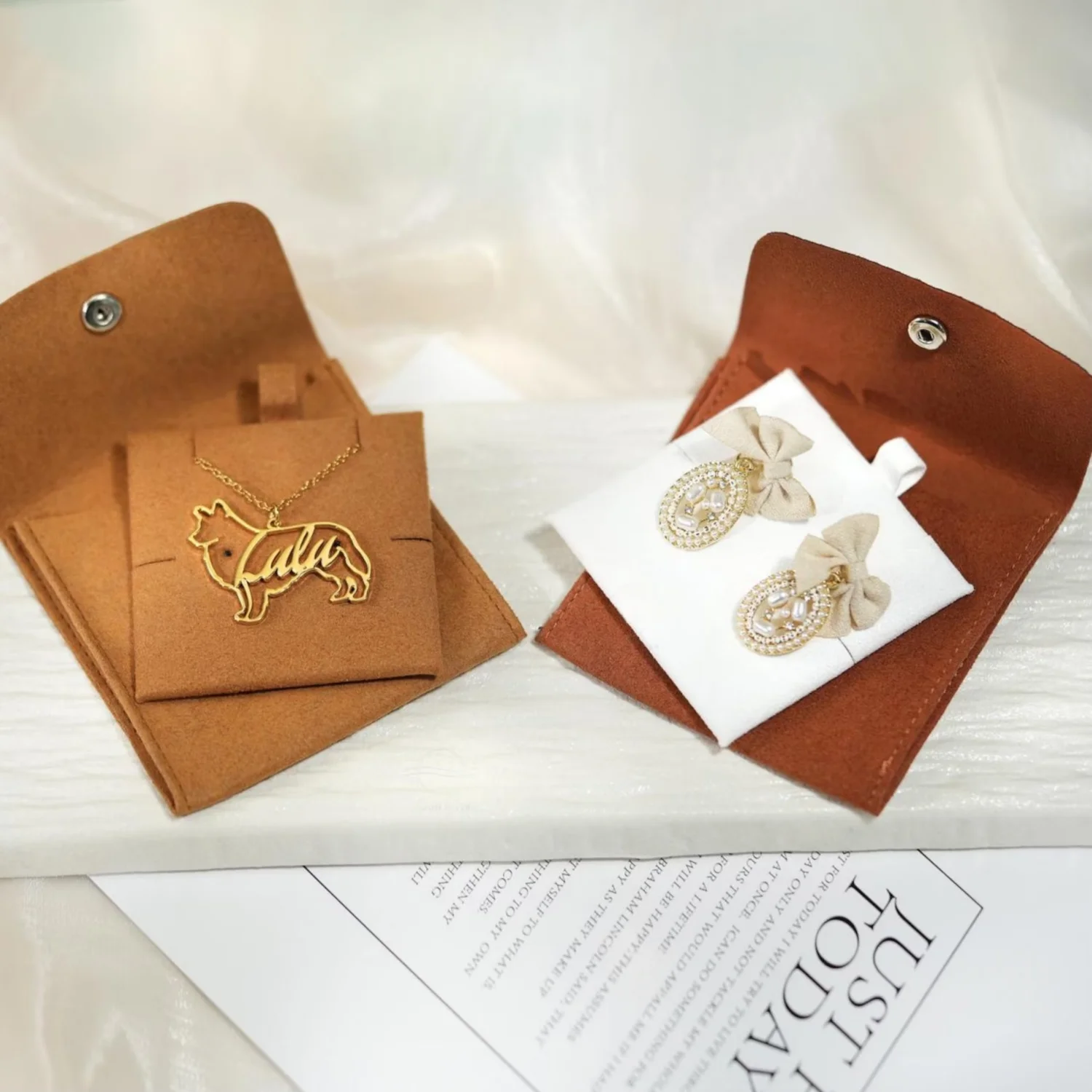 

20 шт., сумка для упаковки ювелирных изделий с логотипом для ювелирных изделий, оптовая продажа ювелирных изделий, сумка из плотной ткани для ювелирных изделий, ожерелье, Ea