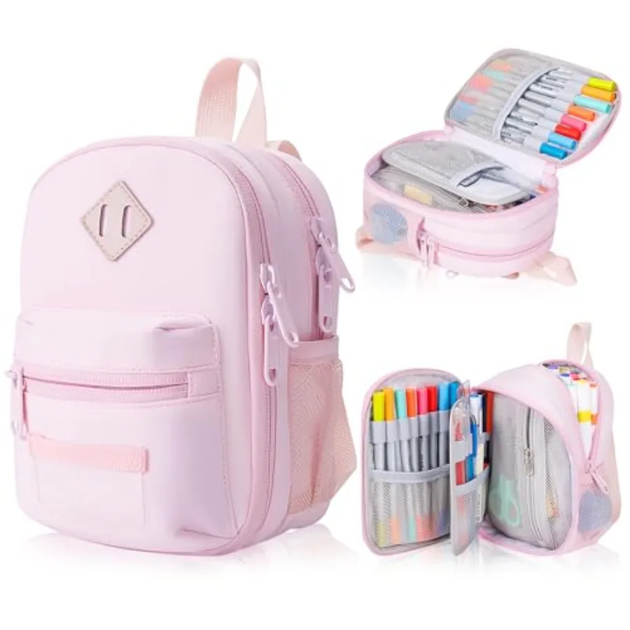 

Large Capacity Pencil Case, Mini Backpack Pencil Case, Storage High Capacity Bag Pouch Holder Marker Pen Organizer, for Student