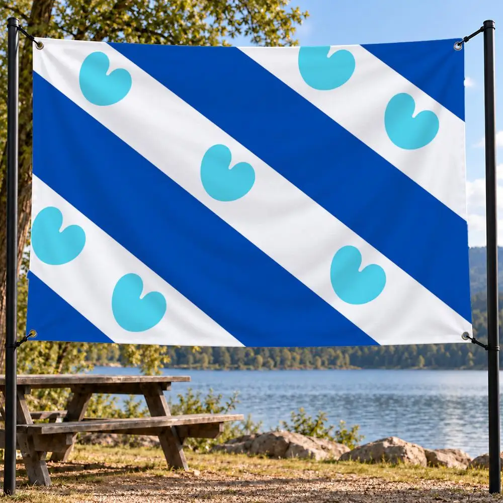 Flag Friesland Province Flag Flags decor flag banner,wall hanging flag,indoor outdoor wall decor,yard garden porch patio