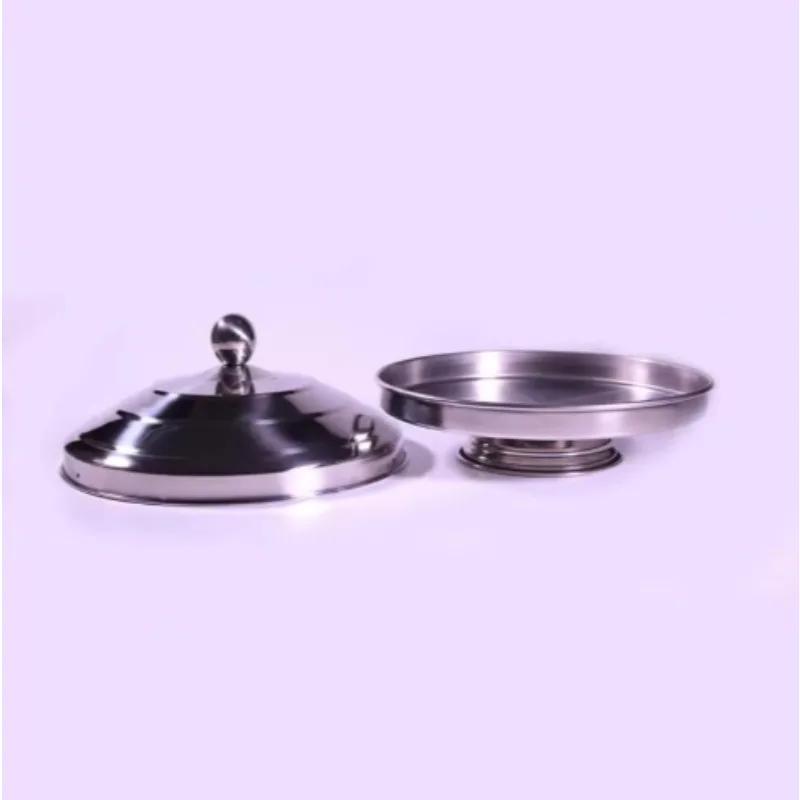Professional Magic Tricks Double Load Dove Appearing From Fire Pan Stainless Steel Magic Pan with Dove Flower Metal Material