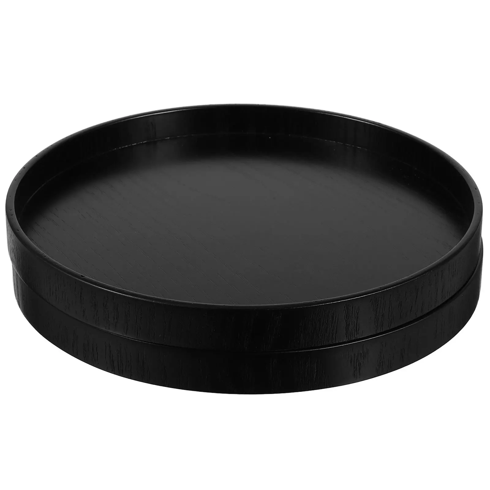 

2Pcs Wood Trays Round Decorative Tray Rustic Serving Tray for Kitchen Table Holder Coffee Table Dining Room Home Decor