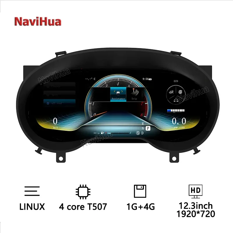 

Navihua Car Speedometer Linux System Auto LCD Instrument Dashboard Accessories Cockpit Virtual Digital Cluster for Benz Vito