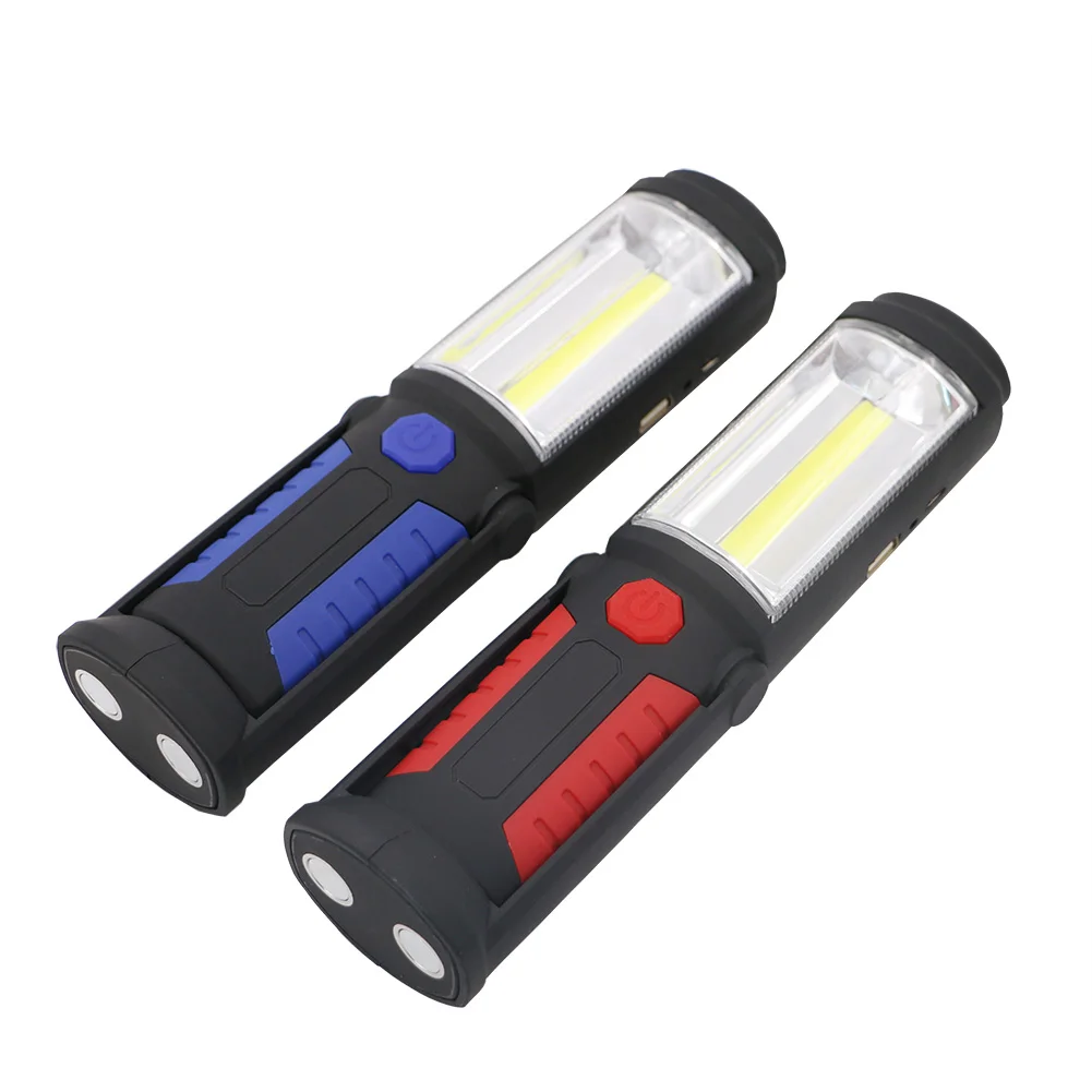 COB Working Light LED 90° Rotate Torch Flashlight Waterproof Camping Lamp Magnet USB Charge Car Repair Light Hook Lanterna