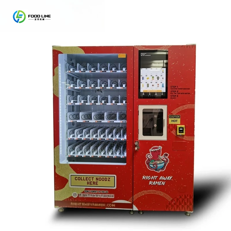 Touchscreen Noodle Vender with Auto-Heating Feature Fresh Meals with SDK Functionality FL Customized