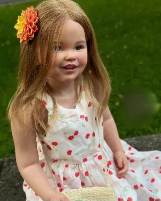 EGO Delphi 42inch Toddler Reborn Doll Finished Painted Lovely Girl  Rooted Hair Gifts