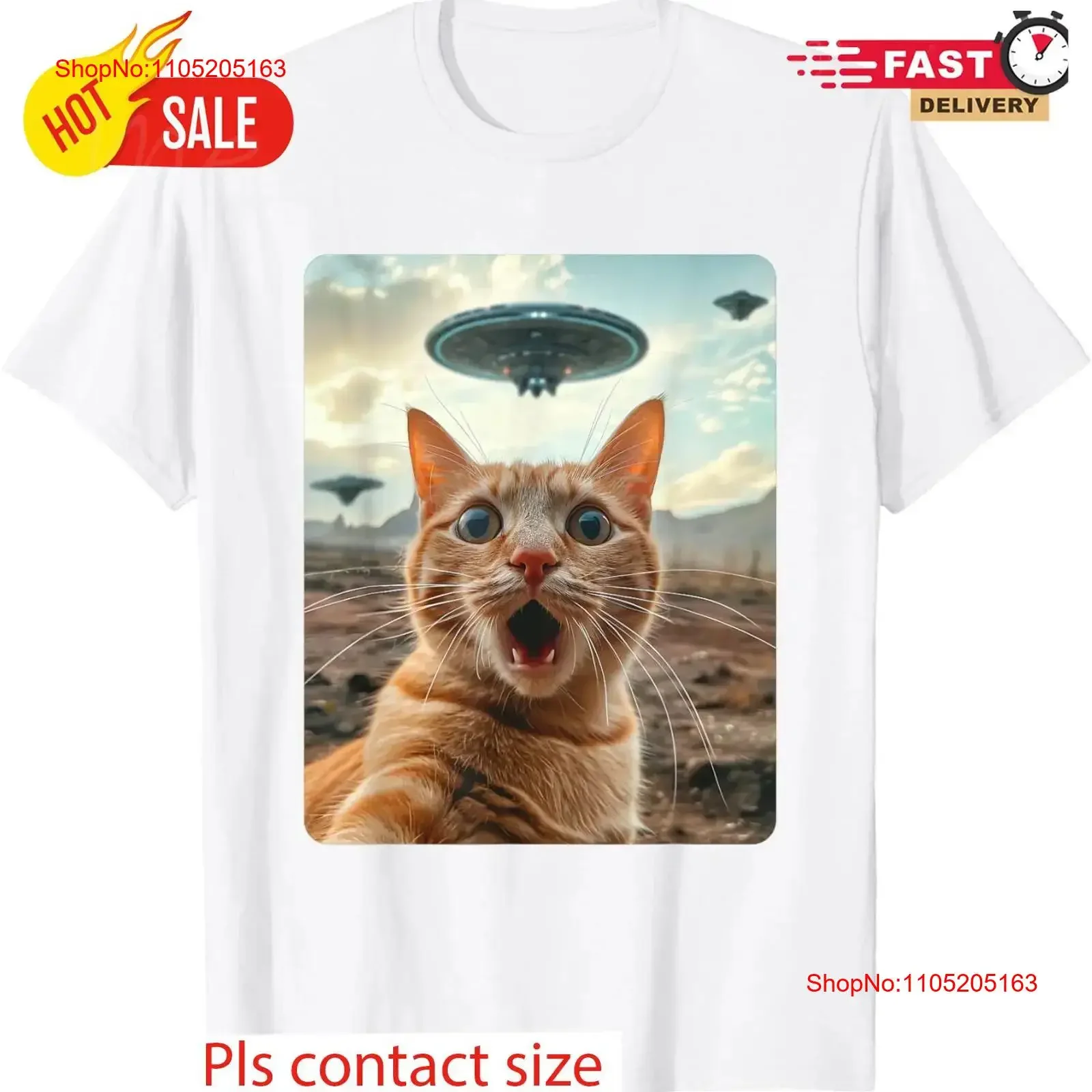 

Футболка «Последнее наслаждение» с котом для селфи и НЛО, винтажная стираная домашняя дизайнерская одежда с графическим рисунком, топ для повседневной носки
