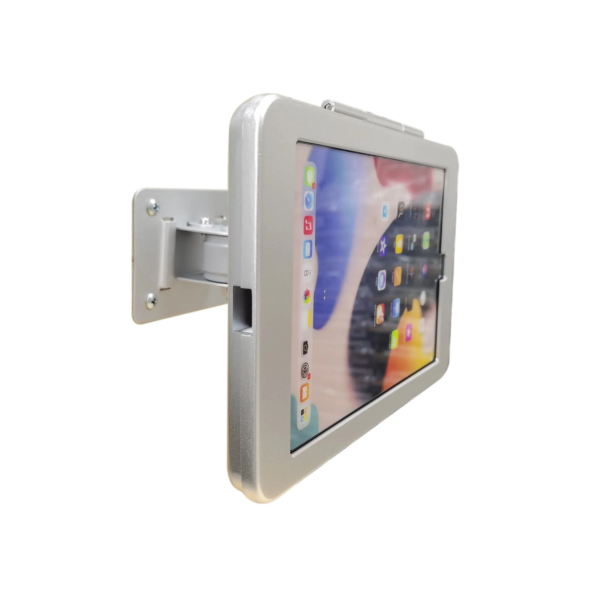Fit for iPad mini 12345 Full rotation wall mount stand metal case display retail bracket tablet pc holder support anti-thief