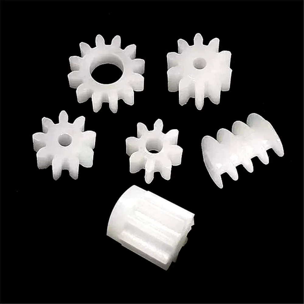 0.8M Plastic Gear 8/9/10/12 Teeth Worm Gear DIY Toy Transmission Accessories