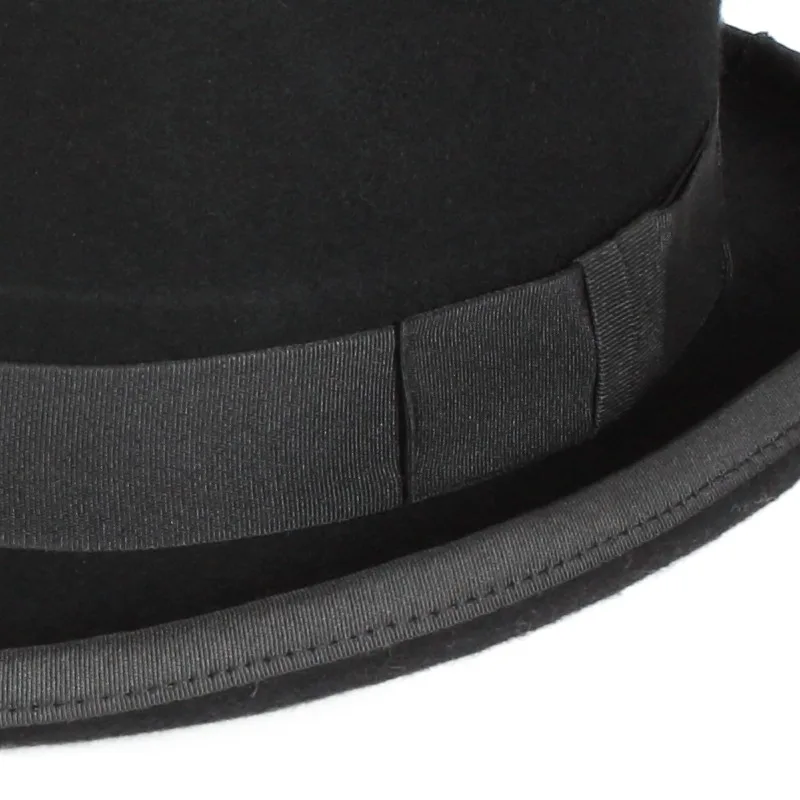 Quality Men And Ladies Blanks Round Top Small Brim Trilby Felt Bowler Caps Fedora Hat Wholesale 100% Wool Custom Eco-friendly