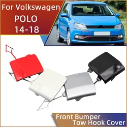 Para volkswagen polo hatchback 2014 2015 2016 2017 amortecedor dianteiro gancho de reboque capa de olho tampa de reboque gancho de transporte tampa decore