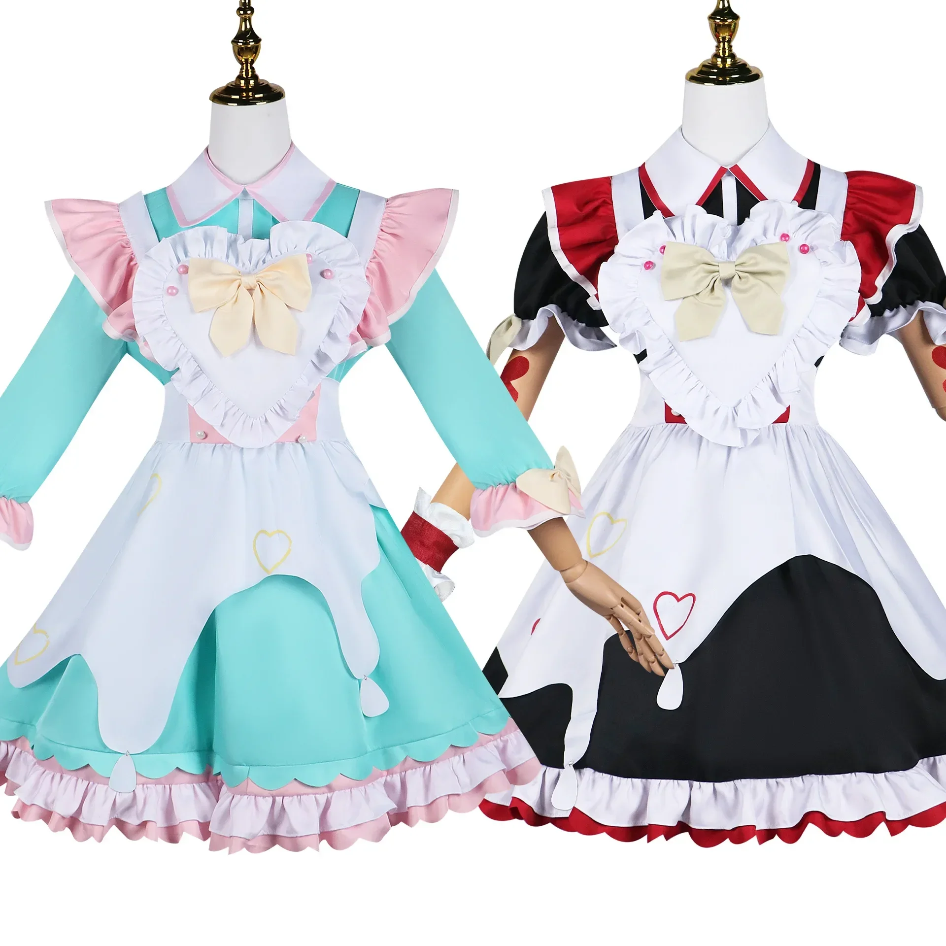 KAngel Needy Girl Ame Chan Cosplay Costume, Lolita Maid fur s, Anime Party Costume, Overdose Game, Needy Girl, New