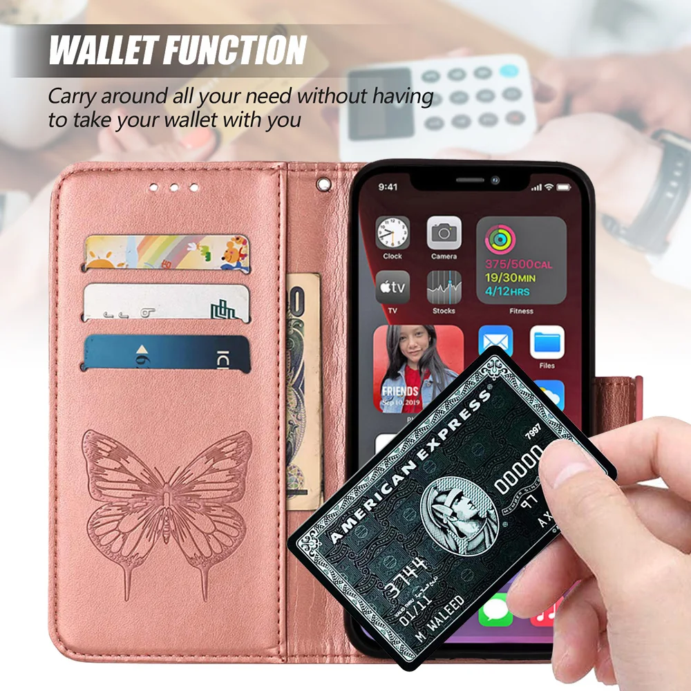 Infinix Smart 8 Case Butterfly Flip Wallet Book Cover for Coque Infinix Smart 8 Pro Smart 7 Plus Leather Protective Phone Case