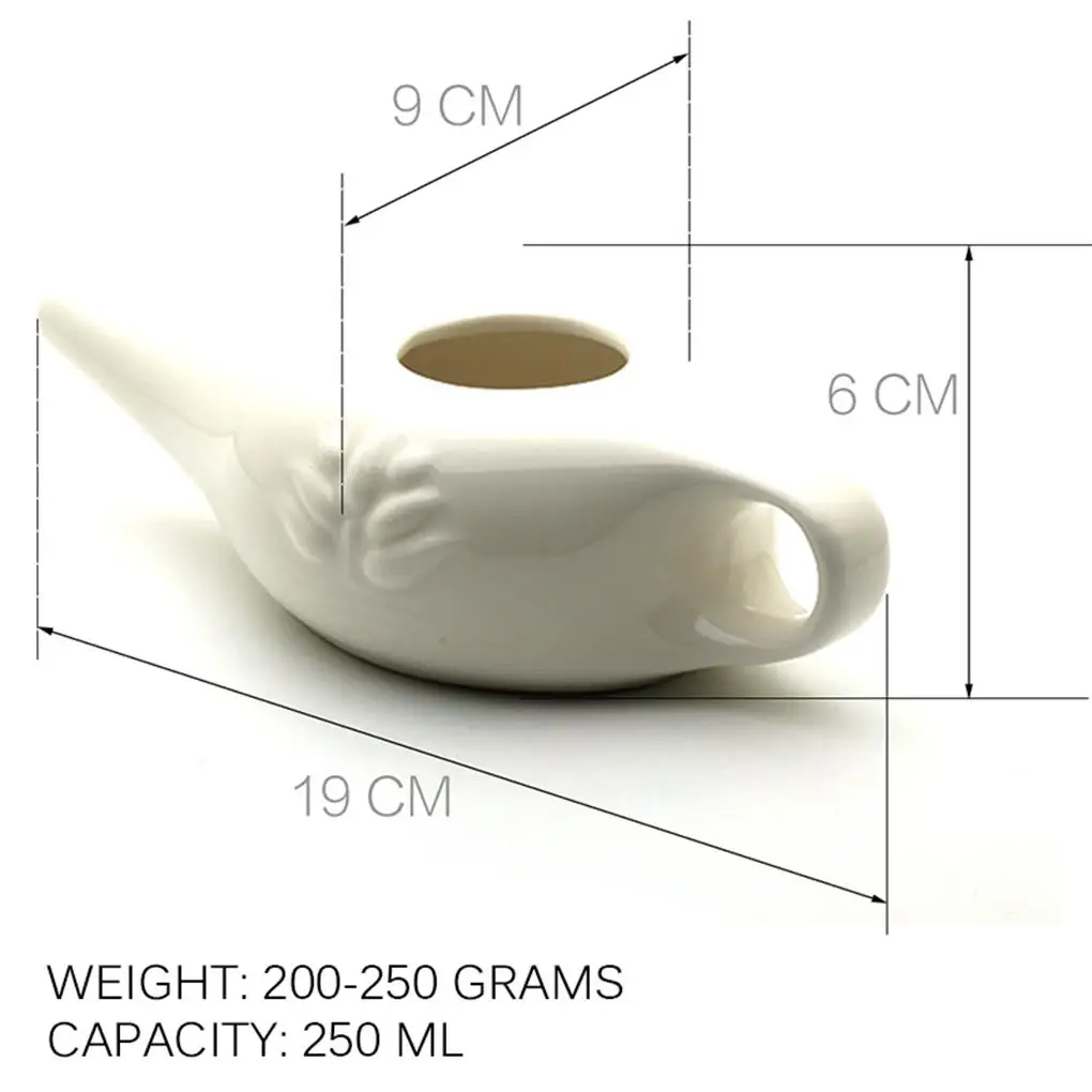 Ceramic Neti Pot Nose Washing Spout Washable Tools Cleaning Accessories