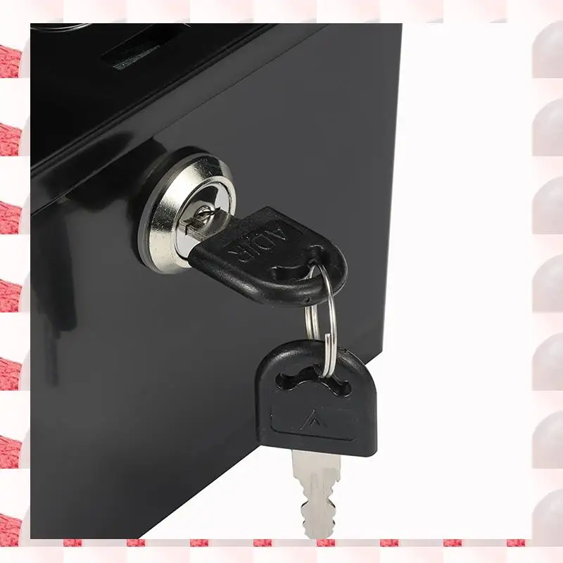 ABGN 3X ロック付き募金箱 - スロット付きアクリル製提案箱、抽選用サインホルダー付き投票箱、投票用ブラック