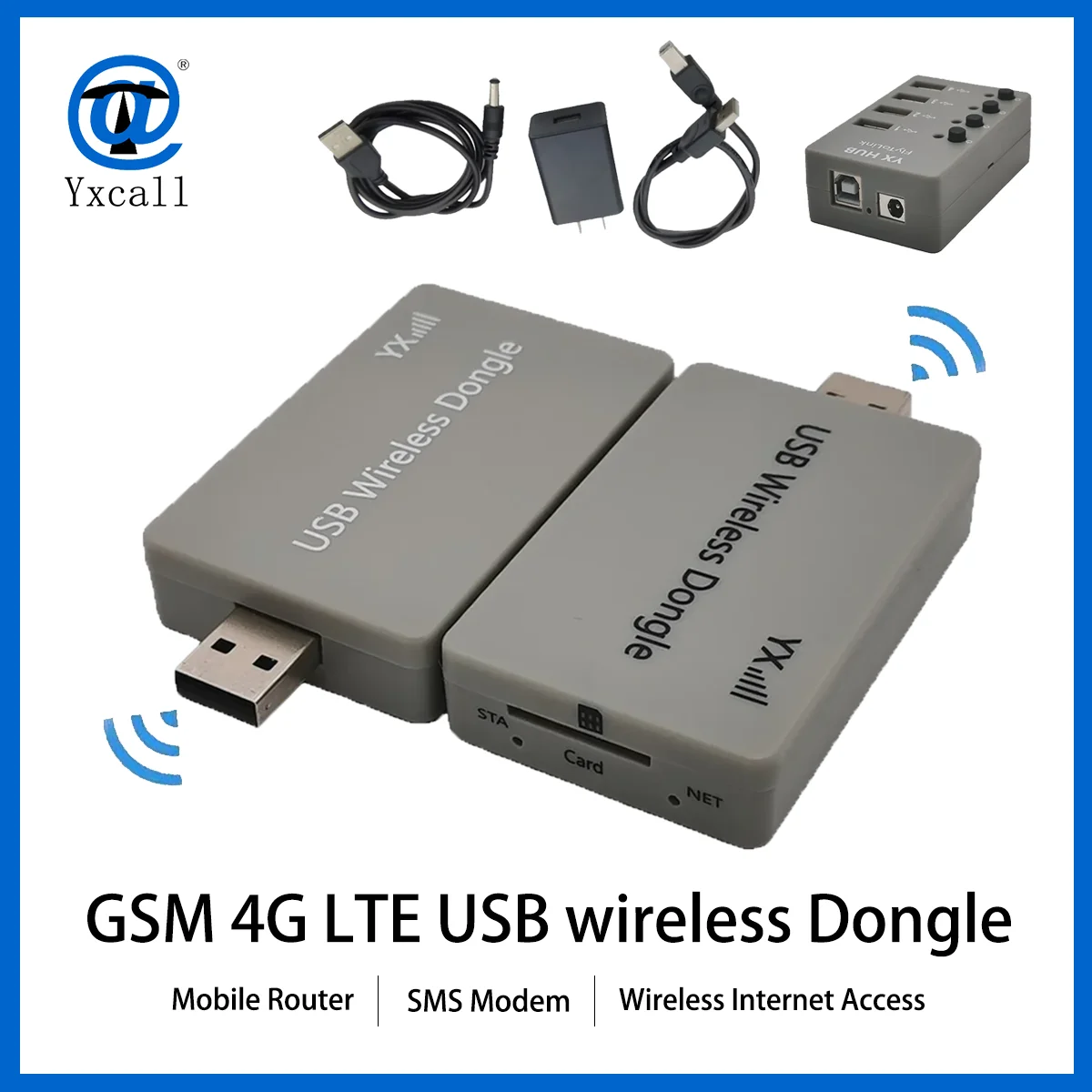 4G LTE Bulk Send SMS USB to UART High-Speed Mini Sim Plug and Play GSM Dongle Wireless Mobile Router Gateway GPRS with SMS Modem