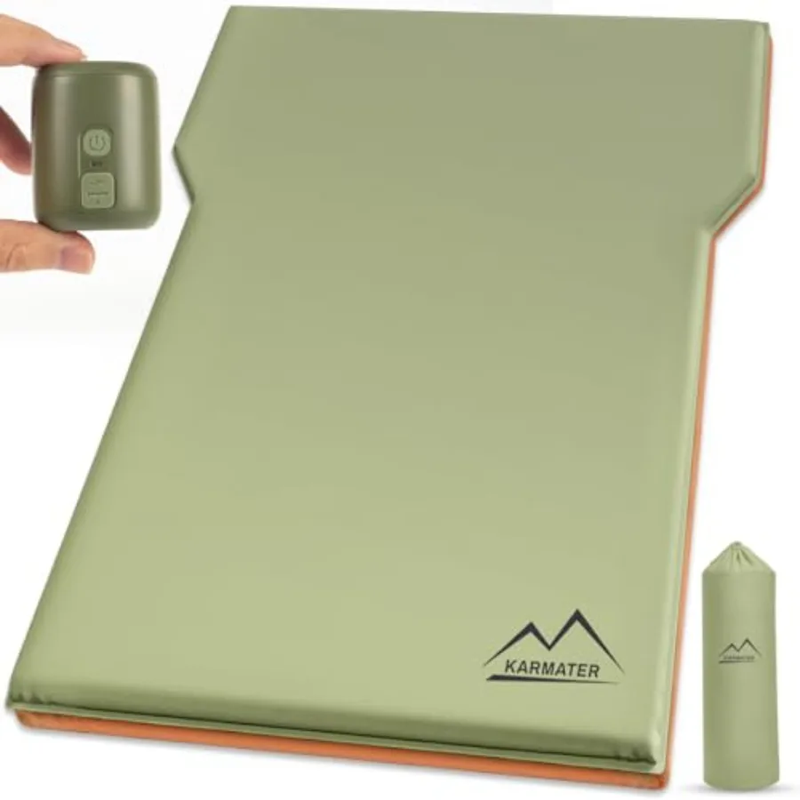 

SUV Air Mattress Car Bed Camping Inflatable Car Camping Pad with Air Pump Ultrathick Memory Foam Camping Mattress 9.0 R-Value I