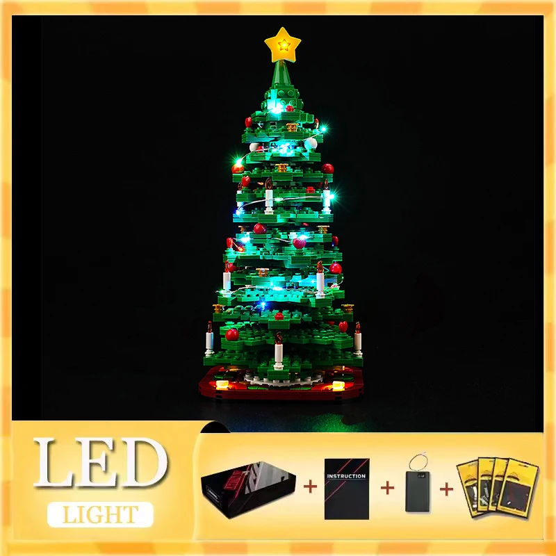 DIY LED Light Kit For LEGO 40573 Christmas Tree (Only LED Light,Without Blocks Model)
