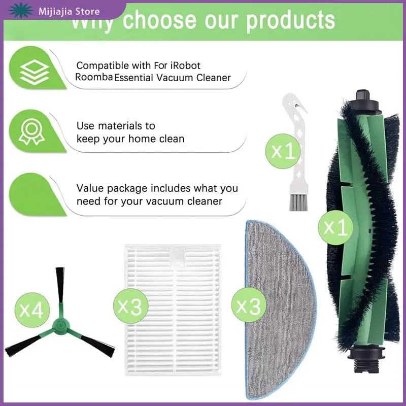 Irobot Roomba Essential 시리즈 Q0520, Q0120, Q011, Y0140, Y0110 로봇 진공 청소기 교체 부품 판매