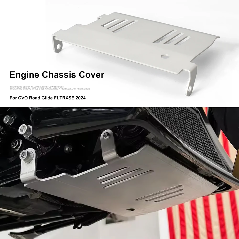 

For Street Glide Special FLHXSE Accessories Engine Chassis Guard Protection Cover Skid Plate Lower Protector For CVO Road Glide