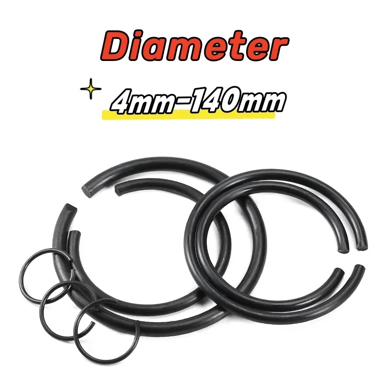 Diameter M4 M5 M6 M7 M8 M10 M12 M16-M140 For Shaft Wire Retaining Stop Ring Elastic 70 Manganese Snap Ring Round Wire Snap Rings