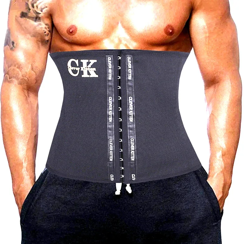 Men Modeling Strap Slimming Waist Trainer Tummy Control Belt Body Shaper Sports Brace Cincher Abdomen Band Compression Shapewear