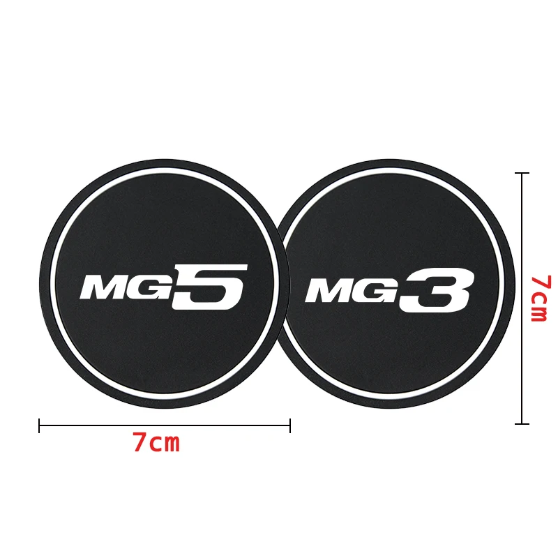 2 قطعة كوستر السيارة كوب ماء زجاجة حامل المضادة للانزلاق وسادة حصيرة هلام السيليكا زجاجة حامل الوسادة ل MG ZS GT HS MG3 MG5 MG7 اكسسوارات